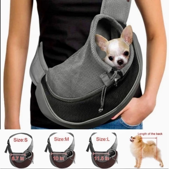 Wacky Crazy Paws Lilac Mesh Shoulder Pet Carrier Small‎ - Picture 2 of 16